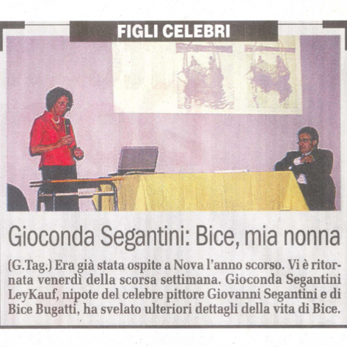 2009 gioconda segantini - il cittadino 4 luglio