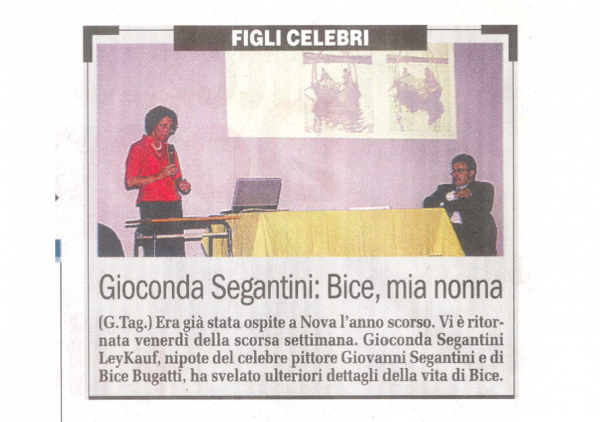 2009 gioconda segantini - il cittadino 4 luglio