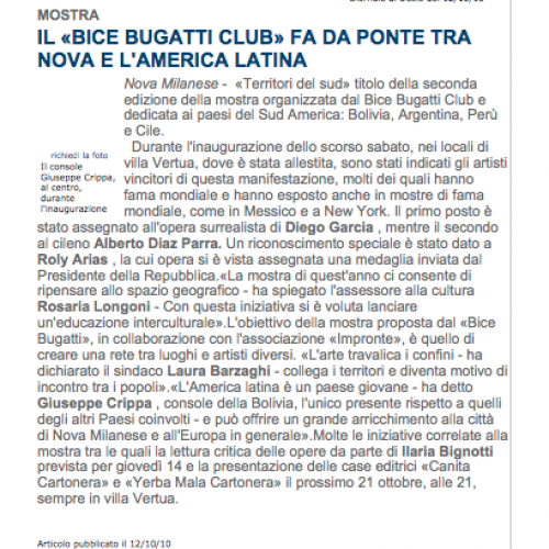 2010 ottobre 12 - Territori del Sud - Giornale di desio