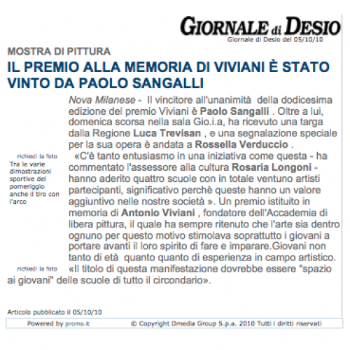 2010 ottobre 5 - Premio Viviani - Giornale di desio