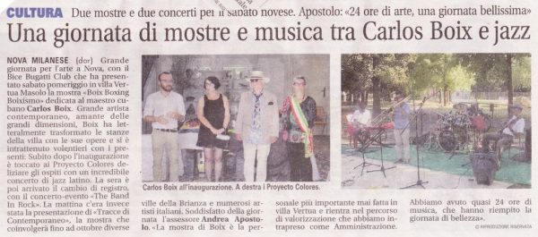 2015 Carlos Boix articolo Giornale di Desio 14 luglio